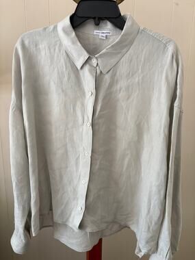 James Perse Linen Top Size Xl